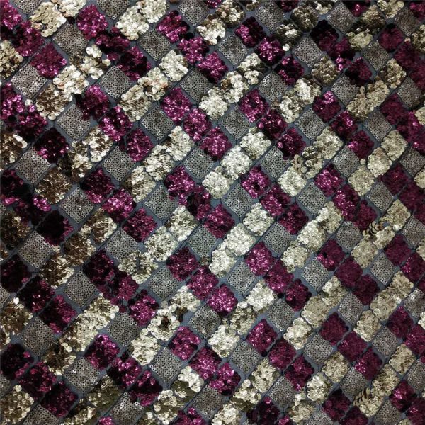 plaid sequin fabric