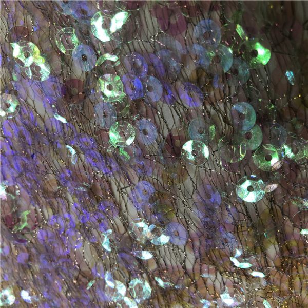 7mm transparent sequin fabric - Image 3