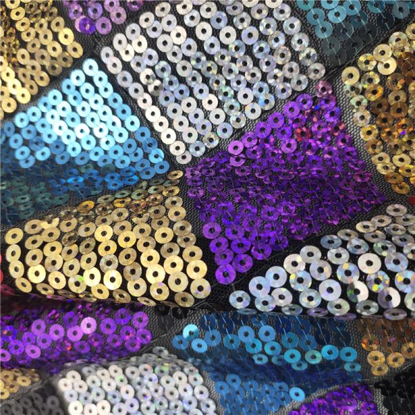 Wholesale 3mm sequin tweed fabric - Image 4