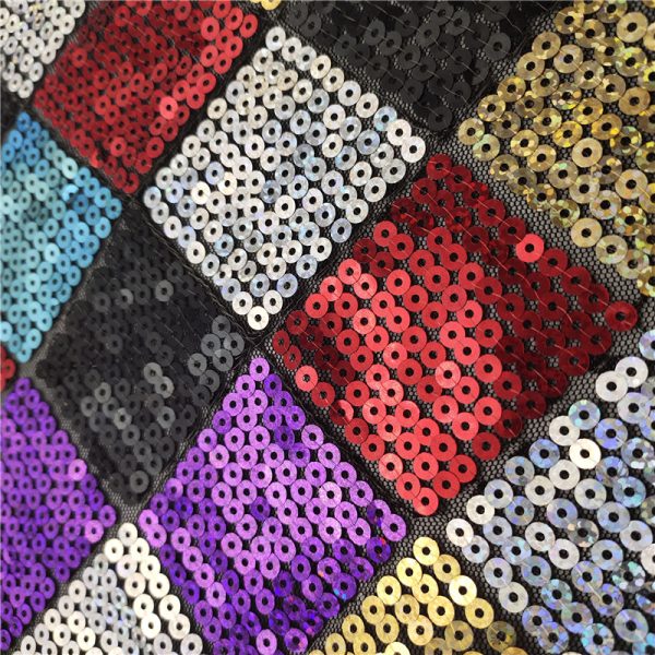 Wholesale 3mm sequin tweed fabric - Image 2