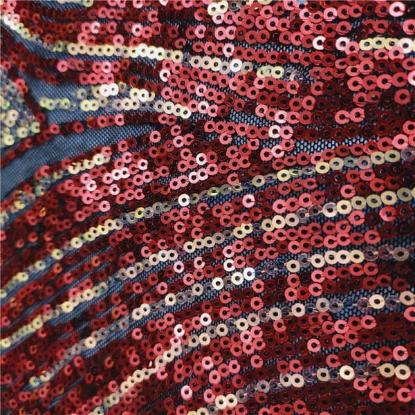 Fashion fabric offeres 3mm burgundy sequin lace fabric sequin fabric lace maroon lace material maroon lace fabric - Image 6