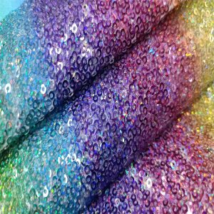 pastel rainbow sequin fabric