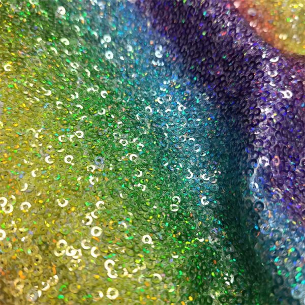 3mm neon pink sequin fabric for sale - Image 4