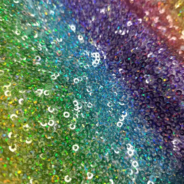 Wholesale 3mm pastel rainbow sequin fabric - Image 6