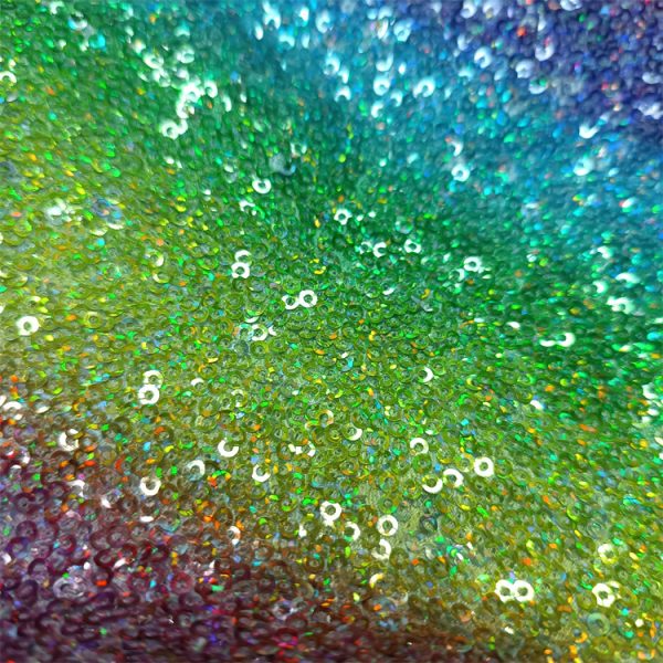 Wholesale 3mm pastel rainbow sequin fabric - Image 5