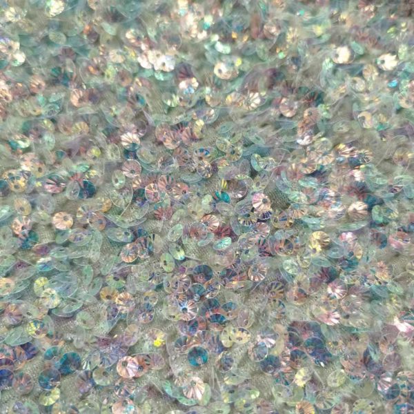 Wholesale 5mm shinny iridescent sequin fabric with sequins - Image 4