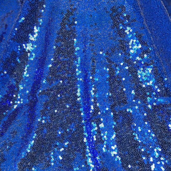 sequin blue fabric