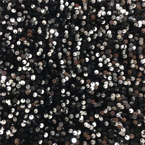 black sequin stretch fabric