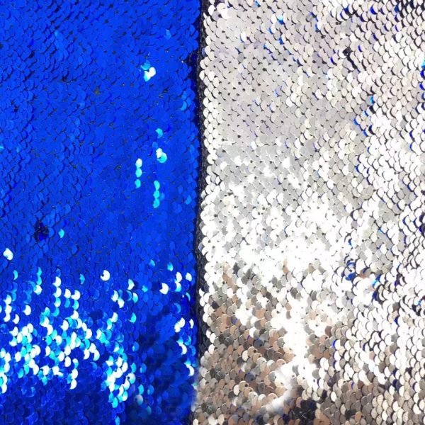 5mm blue and gold sequin fabric blue gold sequin fabric wholesale - Image 3