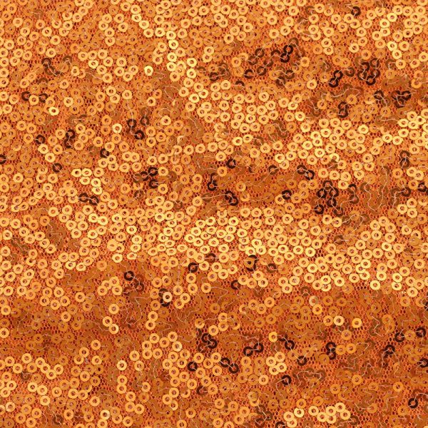 high quality orange sequin fabric by yard