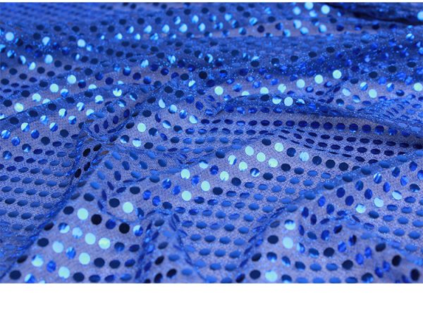 blue fabric sequin