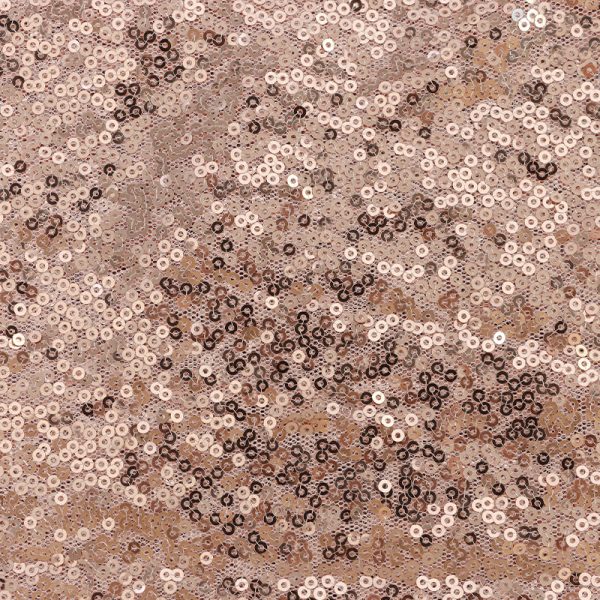 Popular design 3mm blush rose gold sequin fabric sequin rose gold fabric - Image 2