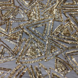 gold lace sequin fabric