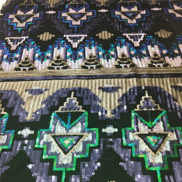 aztec sequin fabric