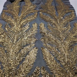 gold fabric sequin