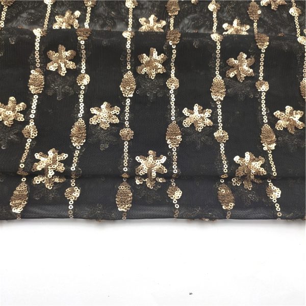 Wholesale 3mm pattern chiffon sequin fabric chiffon fabric with sequins - Image 3