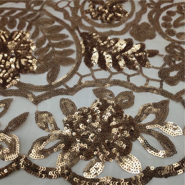 gold sequin spandex fabric