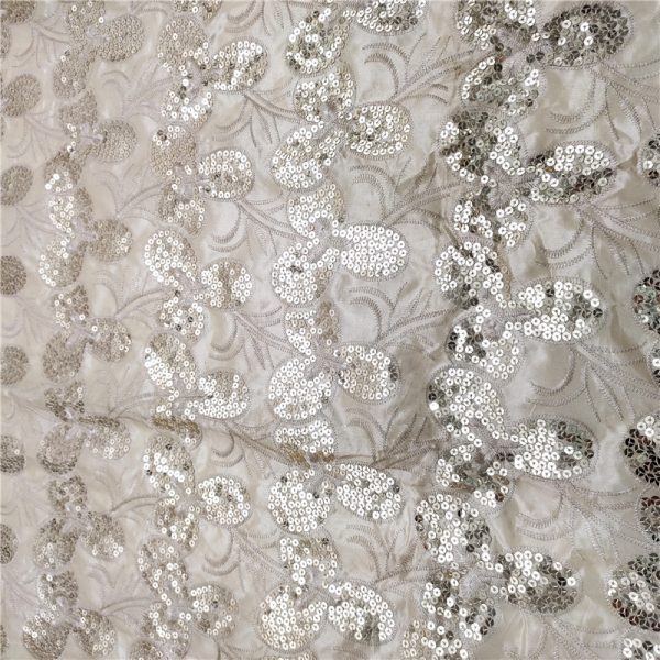 sequined tulle fabrics