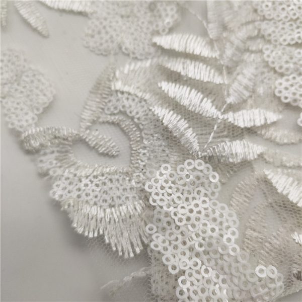 Buy 3mm ivory sequin tulle fabric tulle with sequins fabric - Image 6