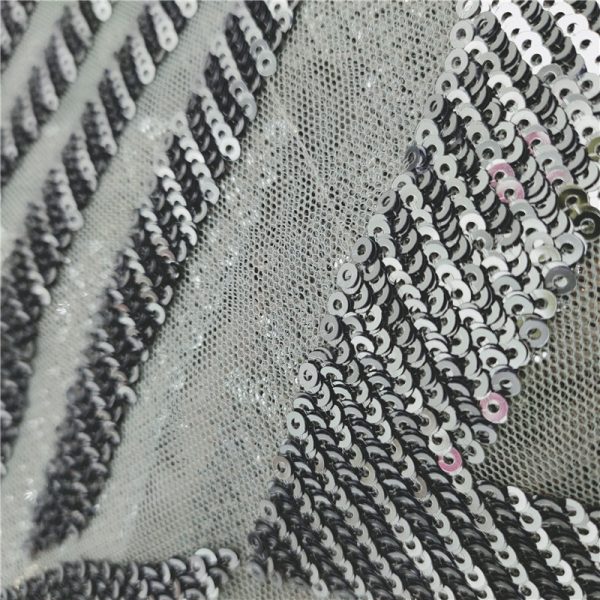 New designs 3mm african lace fabric with sequins - Image 7