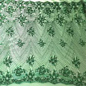 sequin green fabric