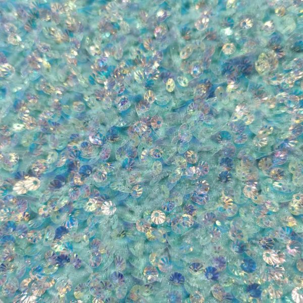 Wholesale 5mm shinny iridescent sequin fabric with sequins - Image 3